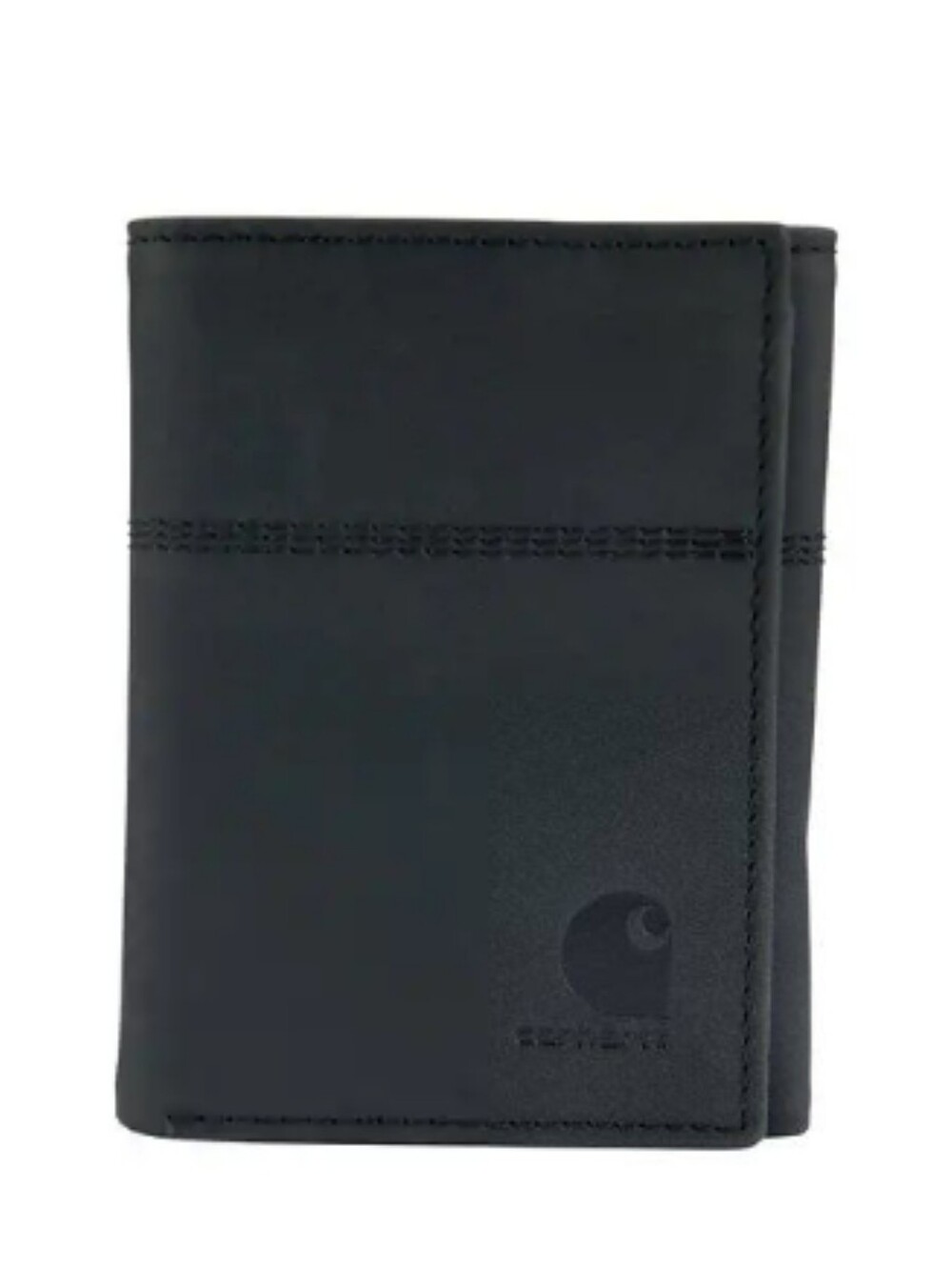 Carhartt Saddle Leather Trifold Wallet- Black